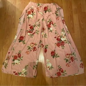 Wide Leg Floral Pant